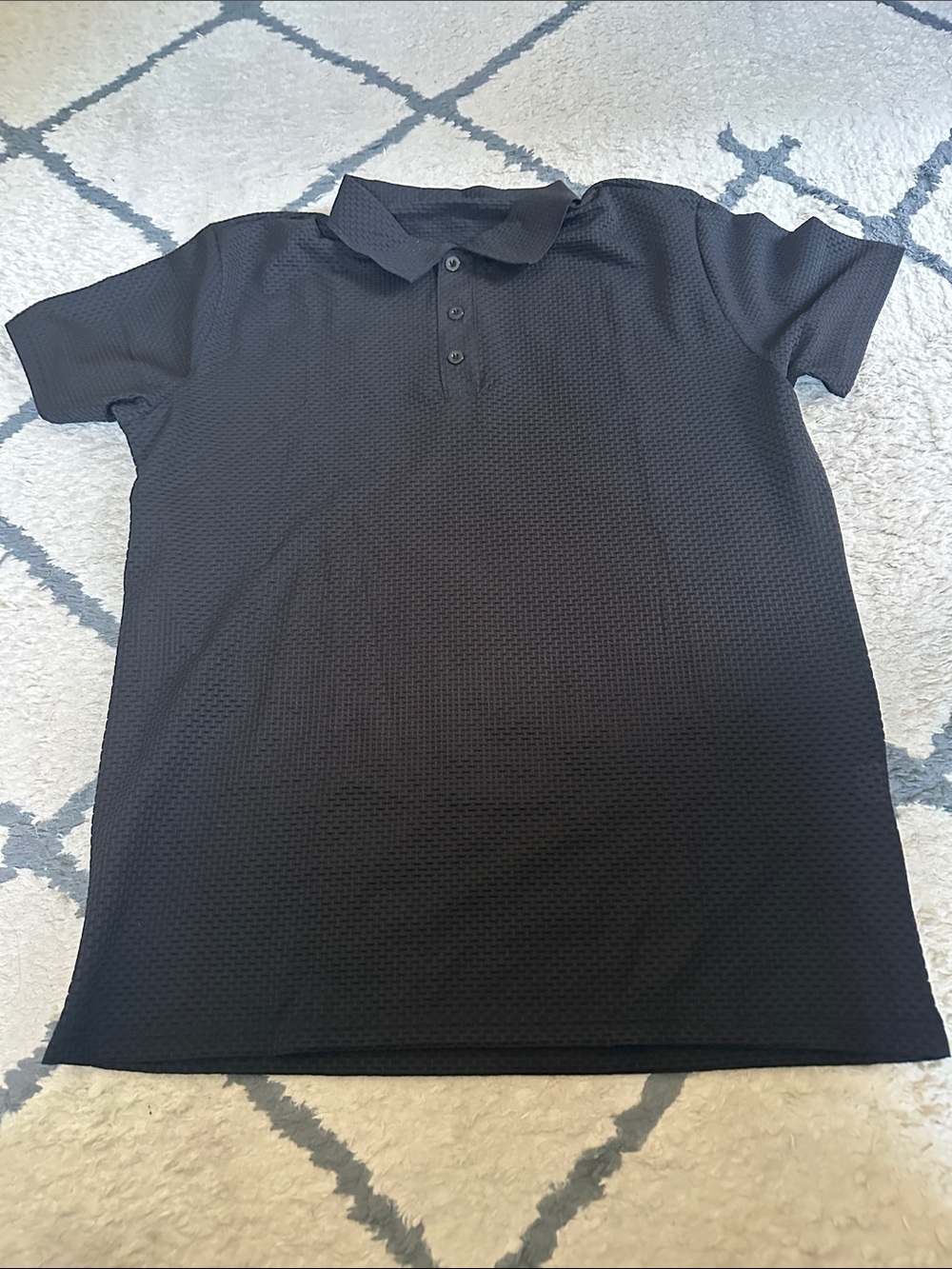 Men’s Ultra Comfortable Polo Shirt in Espresso Black. 100% Polyester